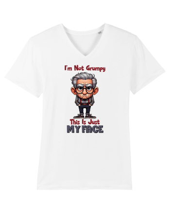 I'm Not Grumpy This Is Just My Face | Grandpa | Bunicul Tafnos White