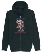 Less Talk More Coffee | Grandpa | Bunicul Tafnos Hanorac cu fermoar Unisex Connector
