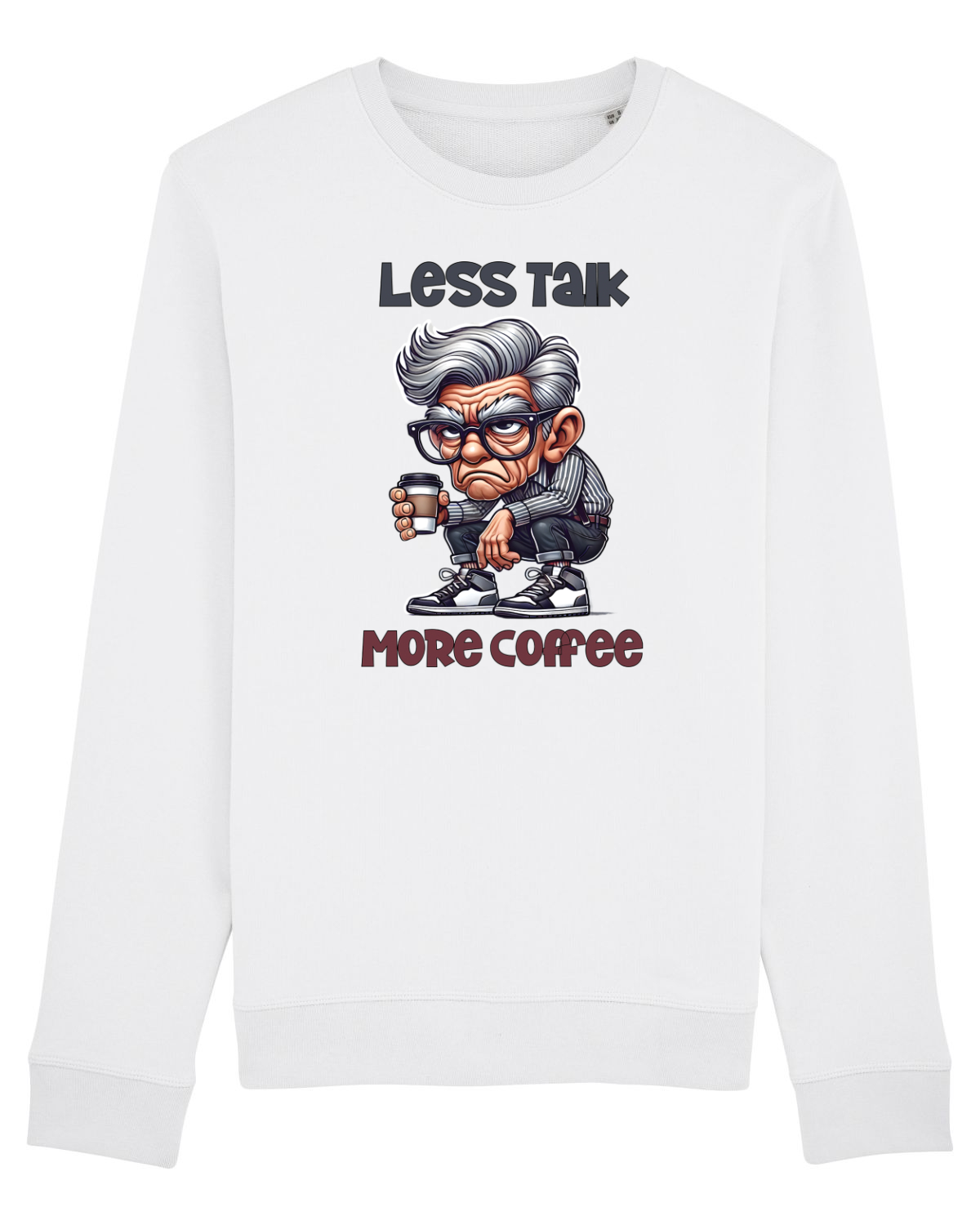Bluză mânecă lungă Unisex Rise White