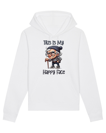 This Is My Happy Face | Grandpa | Bunicul Tafnos White
