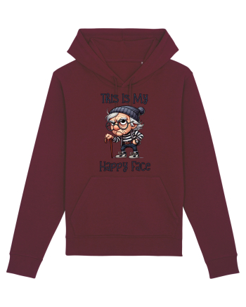 This Is My Happy Face | Grandpa | Bunicul Tafnos Burgundy