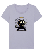 Holy cat 1 Tricou mânecă scurtă guler larg fitted Damă Expresser