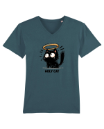 Holy cat 2 Tricou mânecă scurtă guler V Bărbat Presenter