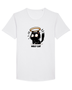 Holy cat 2 Tricou mânecă scurtă guler larg Bărbat Skater