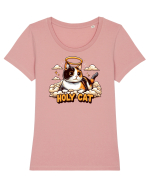 Holy cat 4 Tricou mânecă scurtă guler larg fitted Damă Expresser