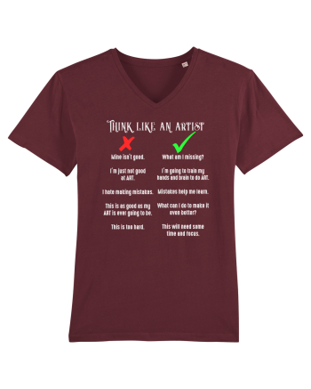 Think like an Artist Burgundy