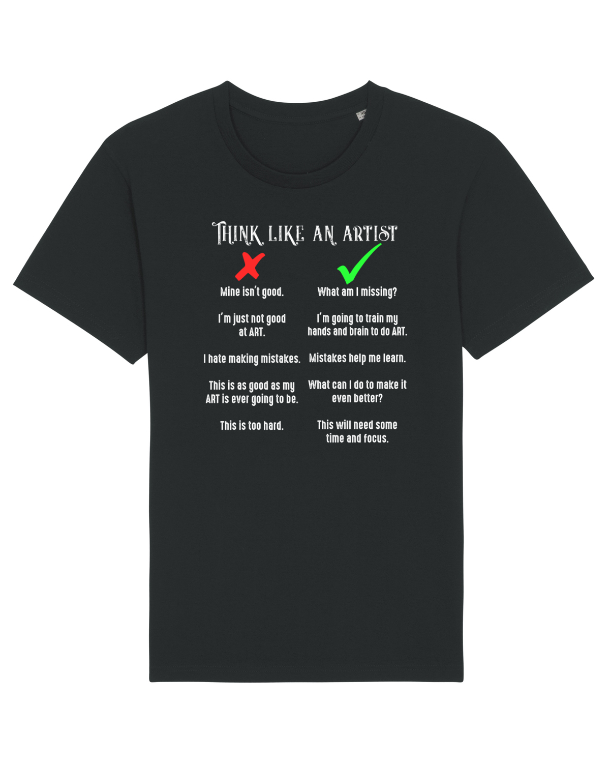 Tricou mânecă scurtă Unisex Rocker Black