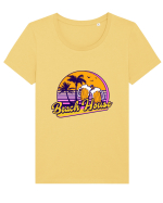 Beach House Tricou mânecă scurtă guler larg fitted Damă Expresser