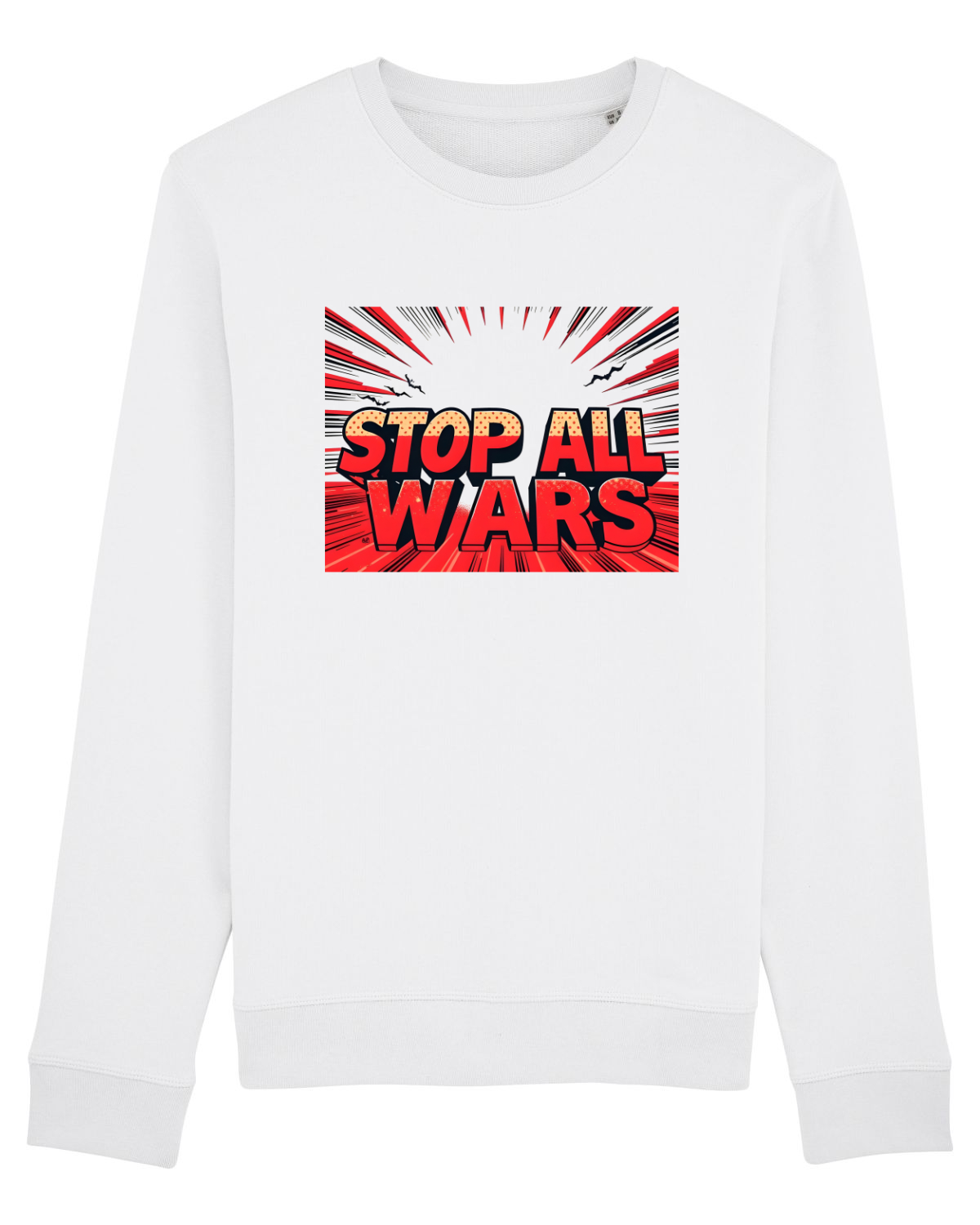 Bluză mânecă lungă Unisex Rise White