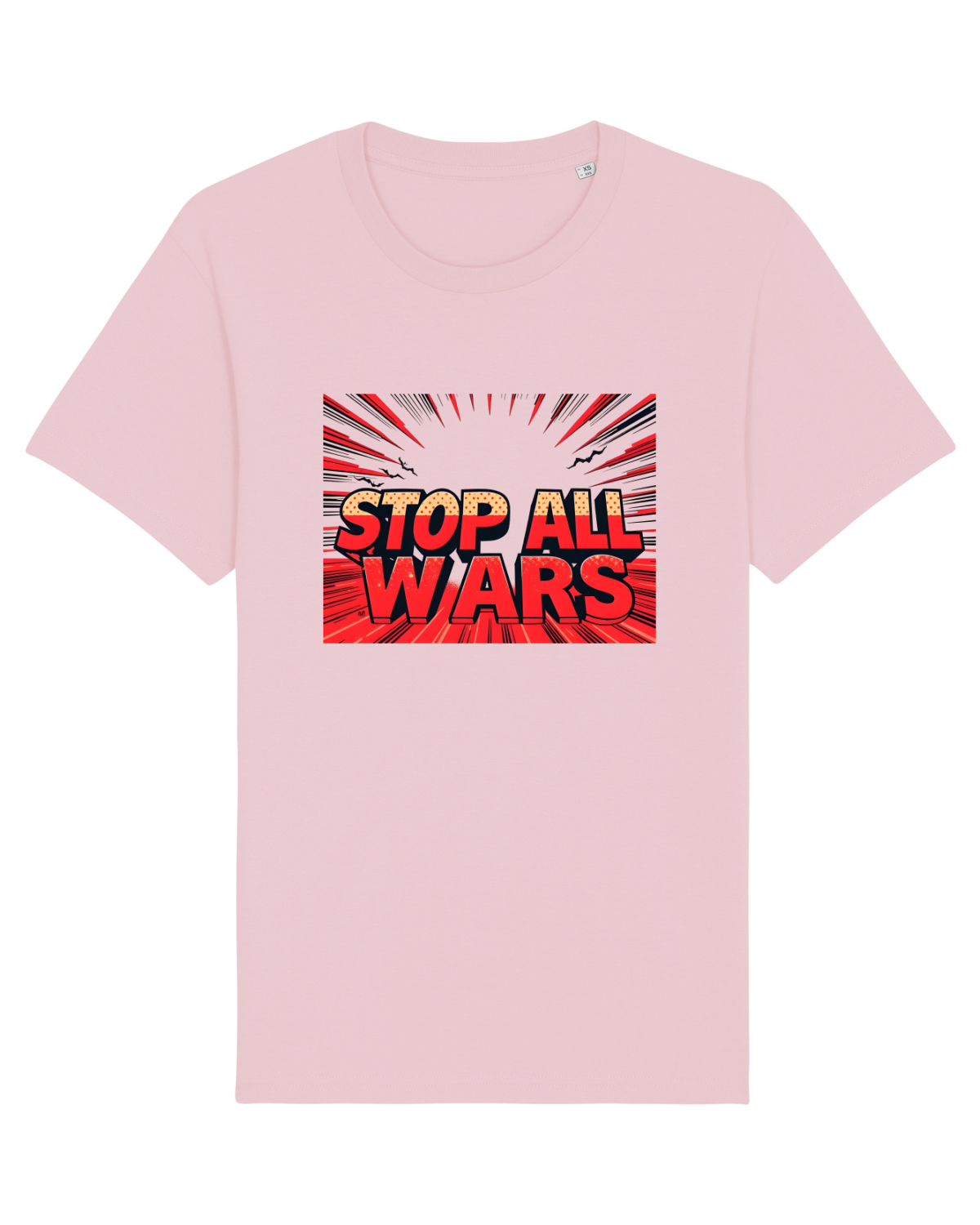 Tricou mânecă scurtă Unisex Rocker Cotton Pink