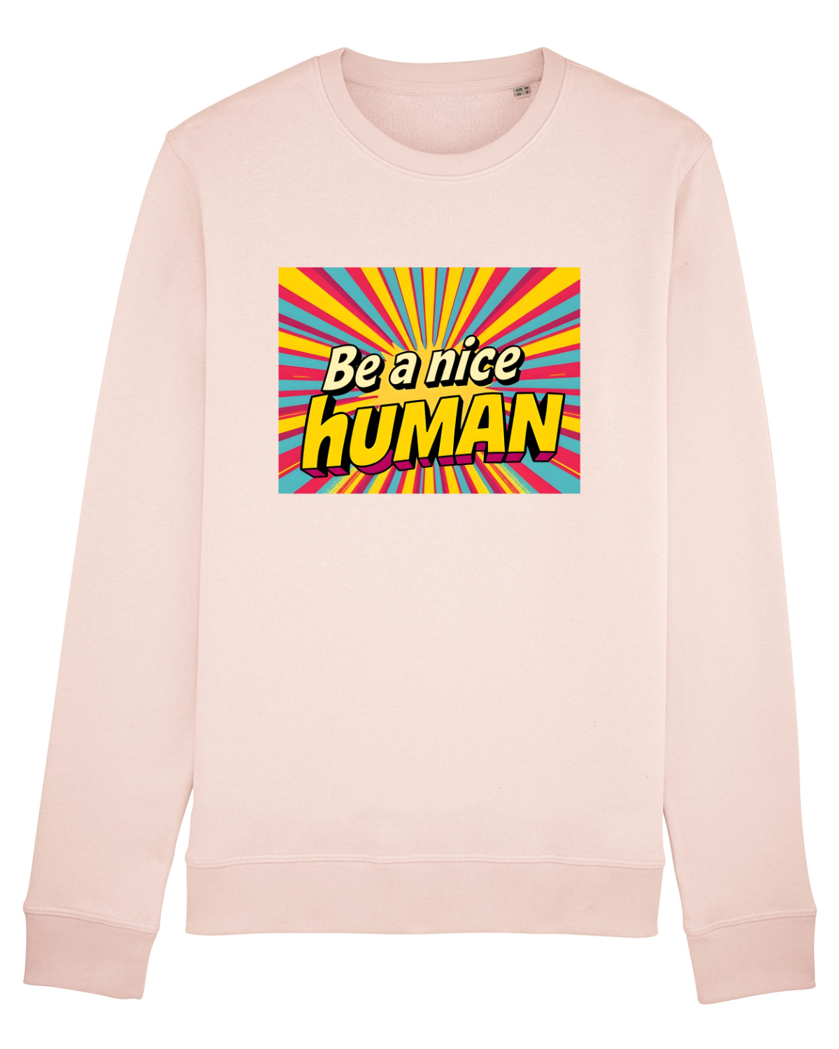 Bluză mânecă lungă Unisex Rise Candy Pink
