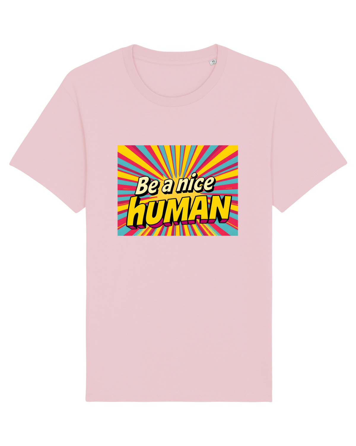 Tricou mânecă scurtă Unisex Rocker Cotton Pink