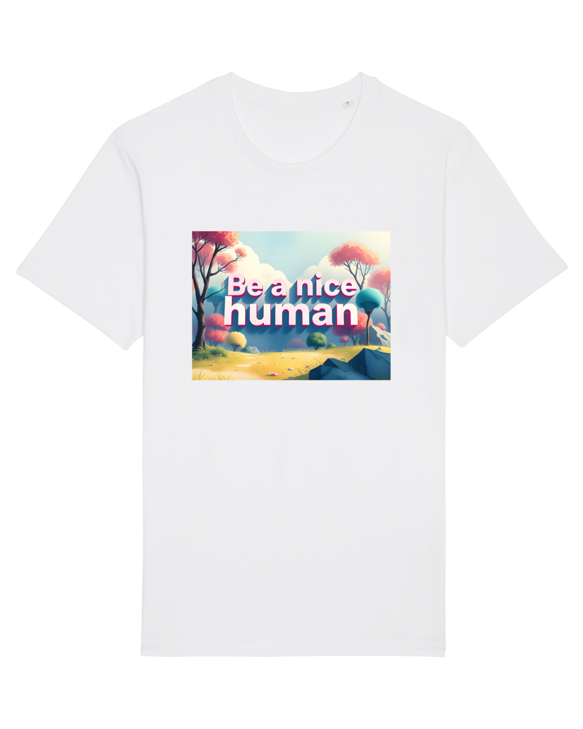 Tricou mânecă scurtă Unisex Rocker White