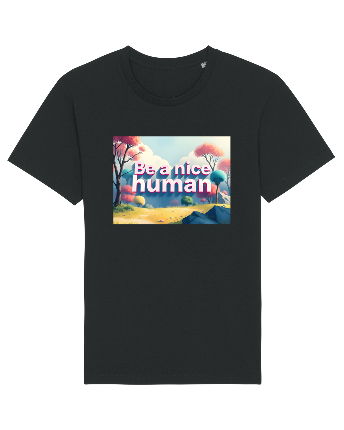 Tricou mânecă scurtă Unisex Rocker Black