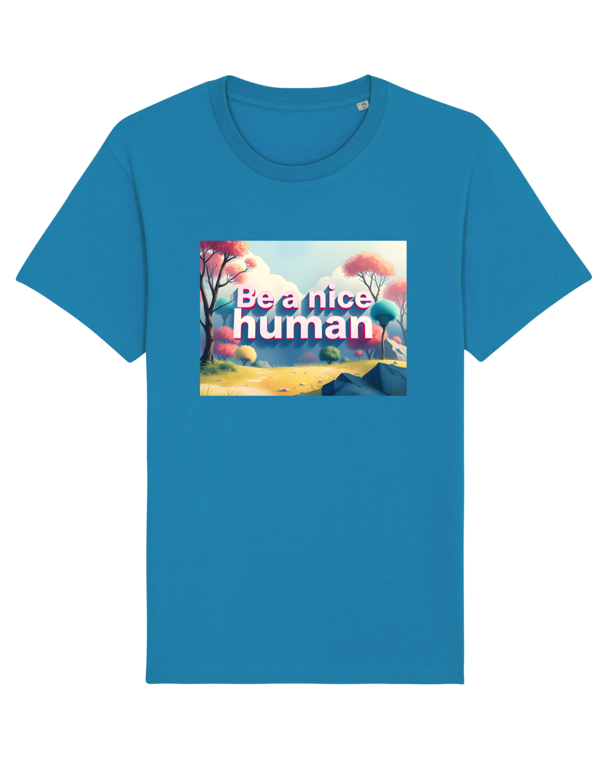 Tricou mânecă scurtă Unisex Rocker Azur