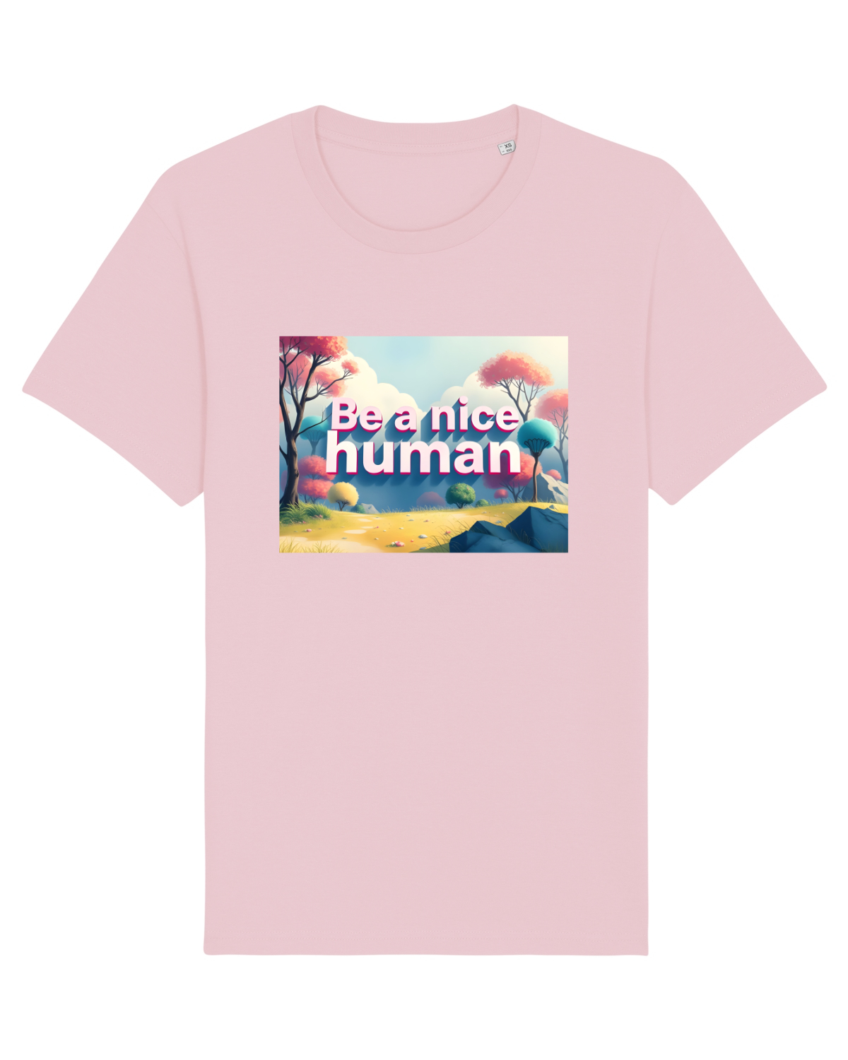 Tricou mânecă scurtă Unisex Rocker Cotton Pink