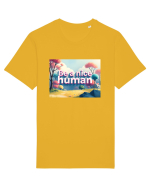 BE A NICE HUMAN - FII UN OM BUN 2 Tricou mânecă scurtă Unisex Rocker