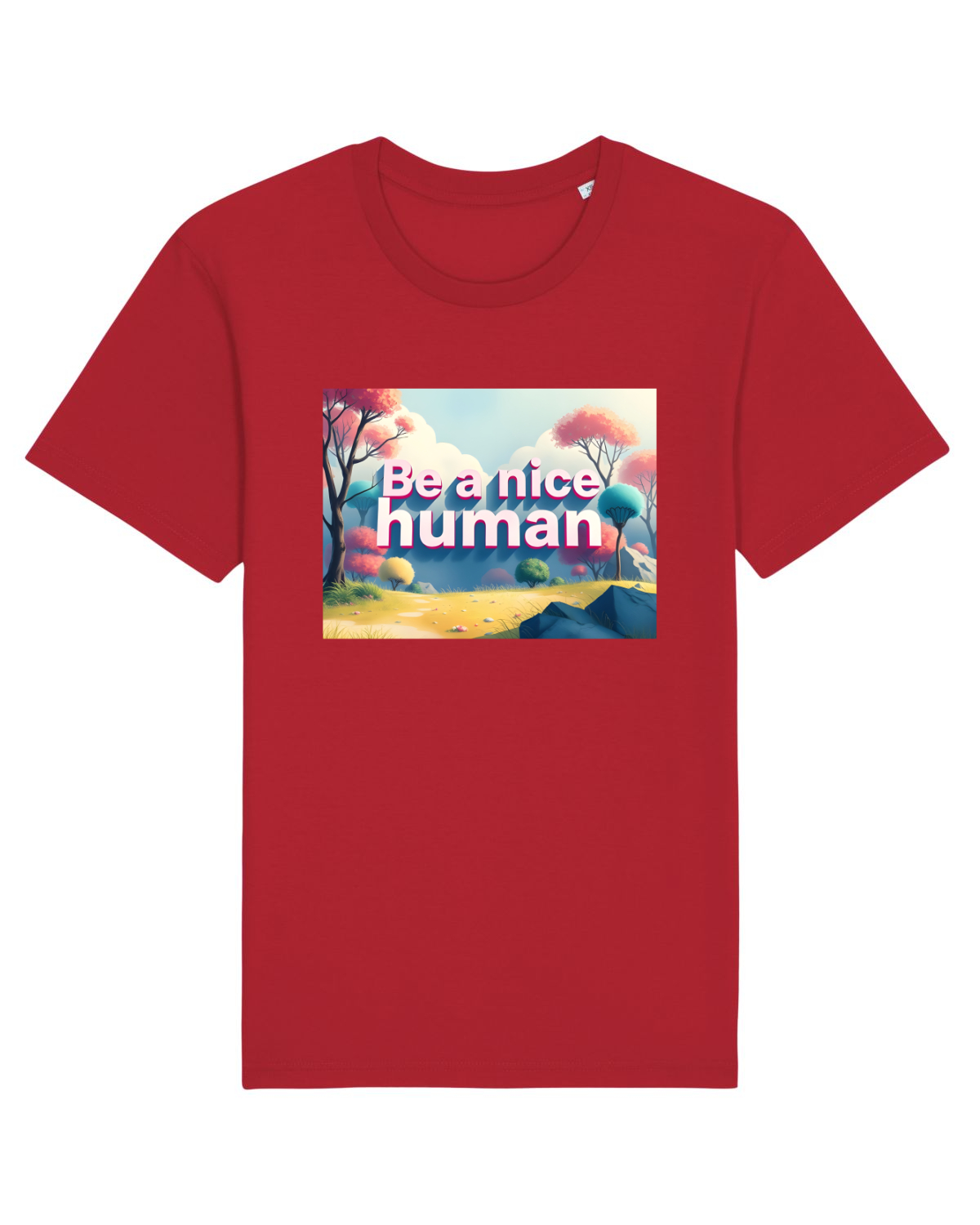 Tricou mânecă scurtă Unisex Rocker Red