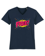 BE FREE - FII LIBER! Tricou mânecă scurtă guler V Bărbat Presenter