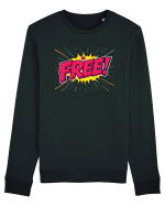 BE FREE - FII LIBER! Bluză mânecă lungă Unisex Rise