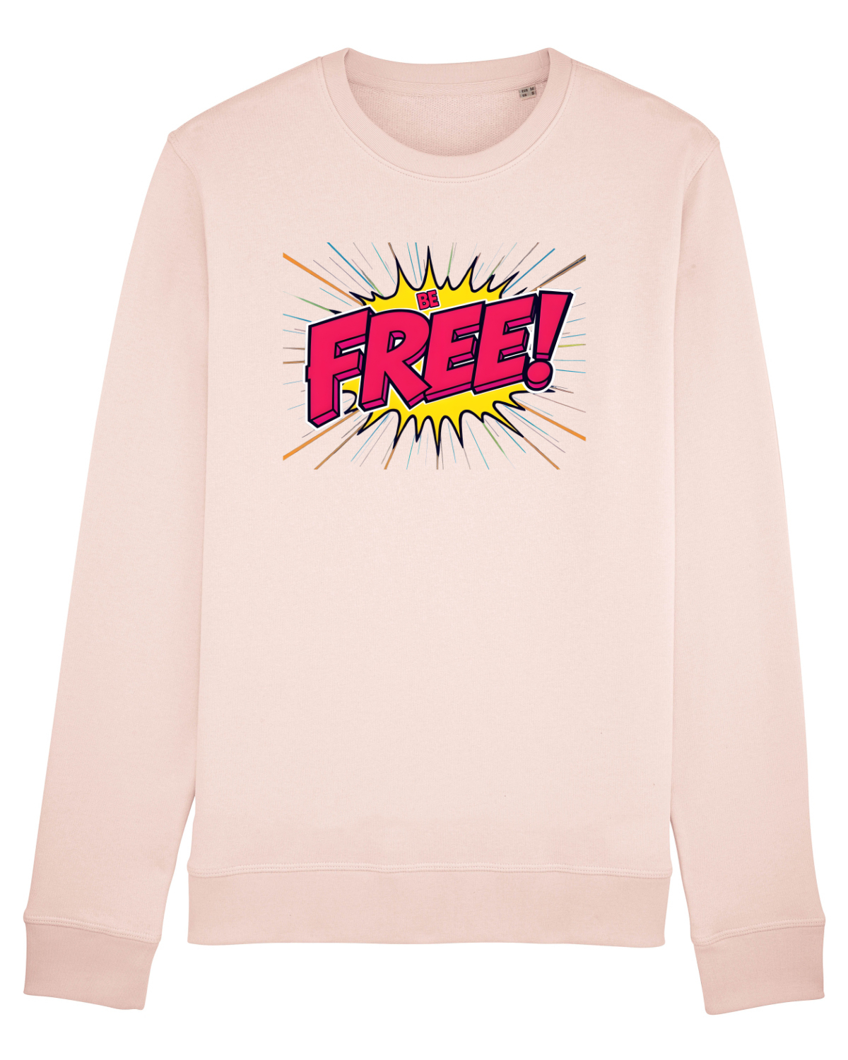 Bluză mânecă lungă Unisex Rise Candy Pink