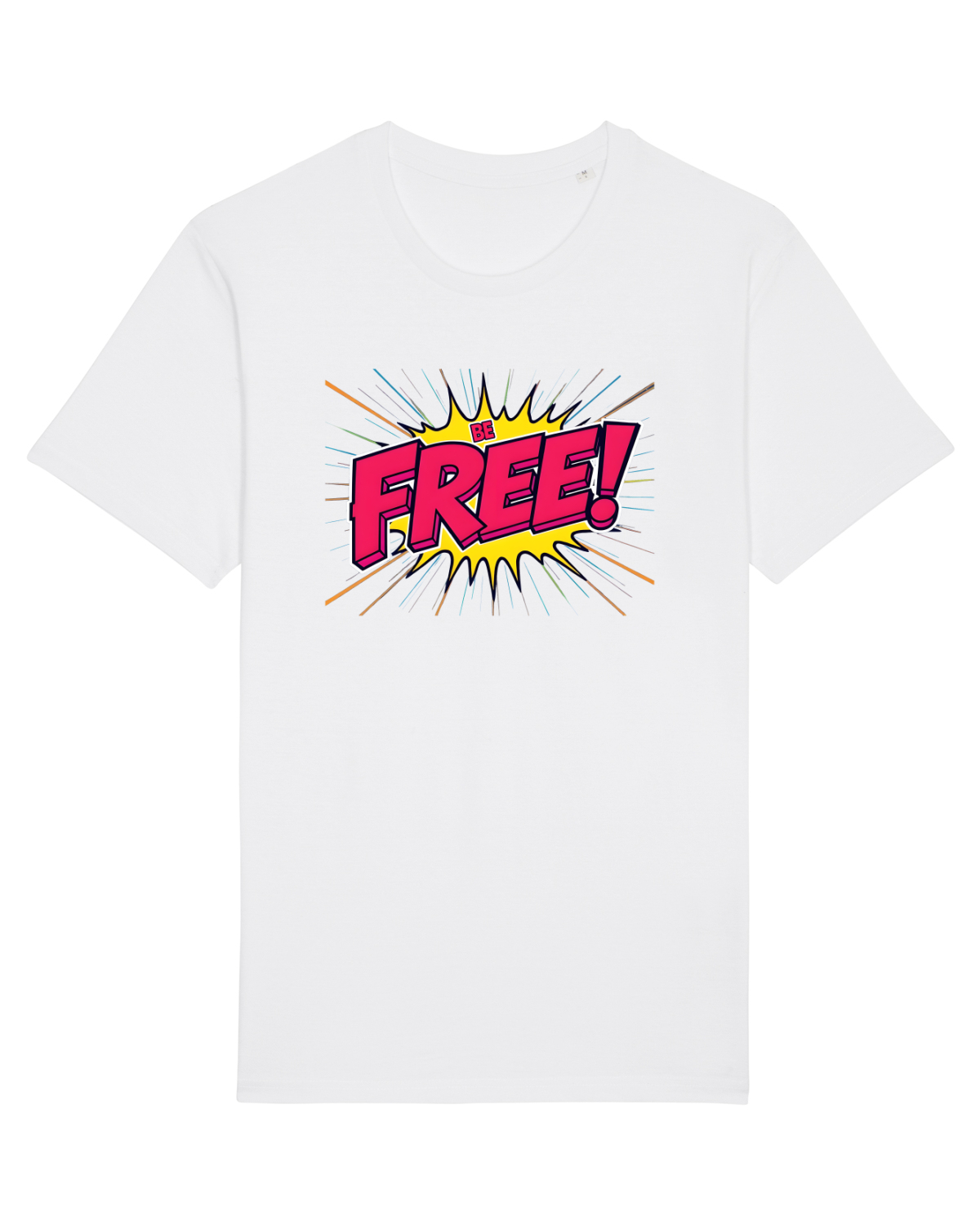 Tricou mânecă scurtă Unisex Rocker White