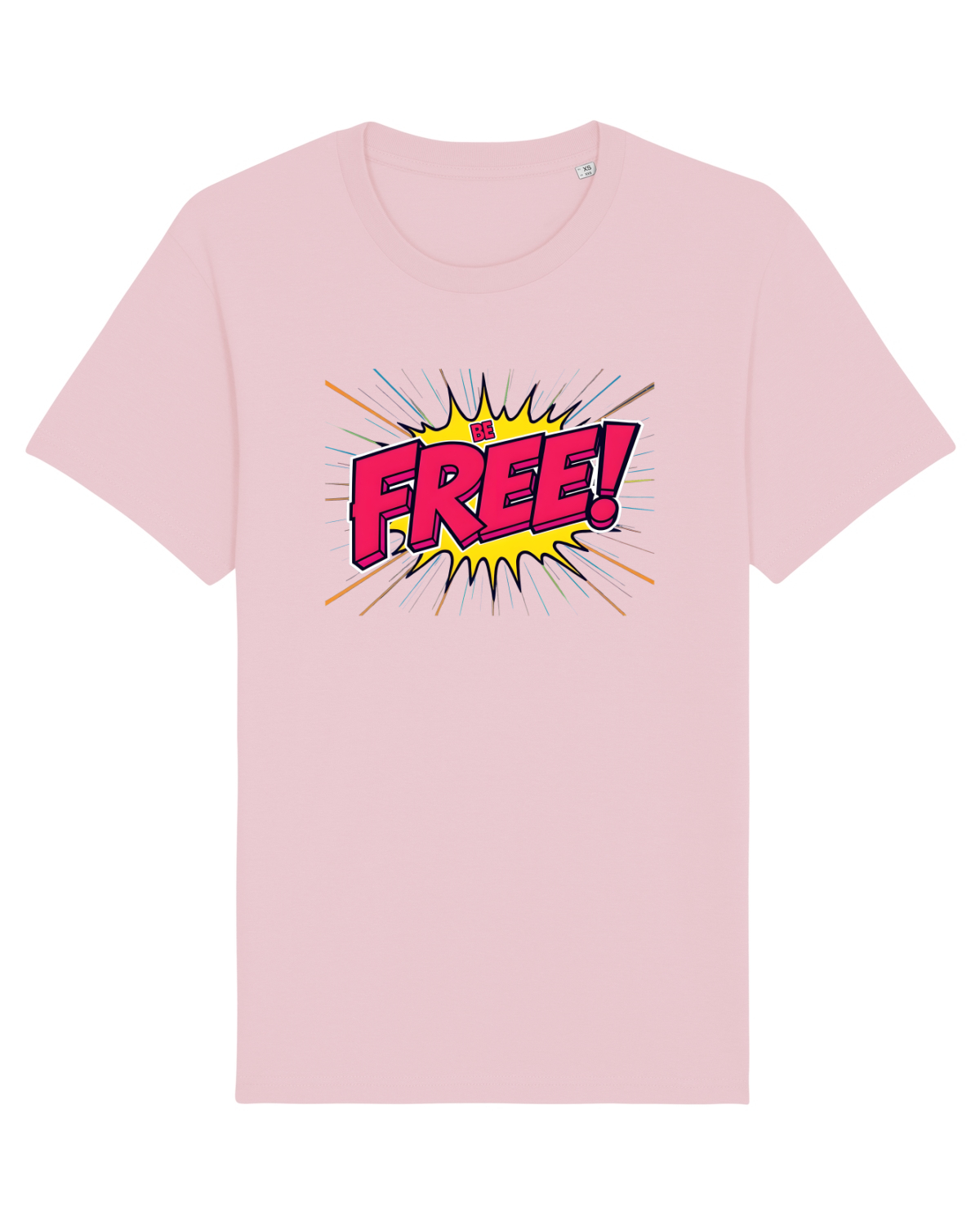 Tricou mânecă scurtă Unisex Rocker Cotton Pink