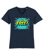 BE FREE - FII LIBER! 2 Tricou mânecă scurtă guler V Bărbat Presenter