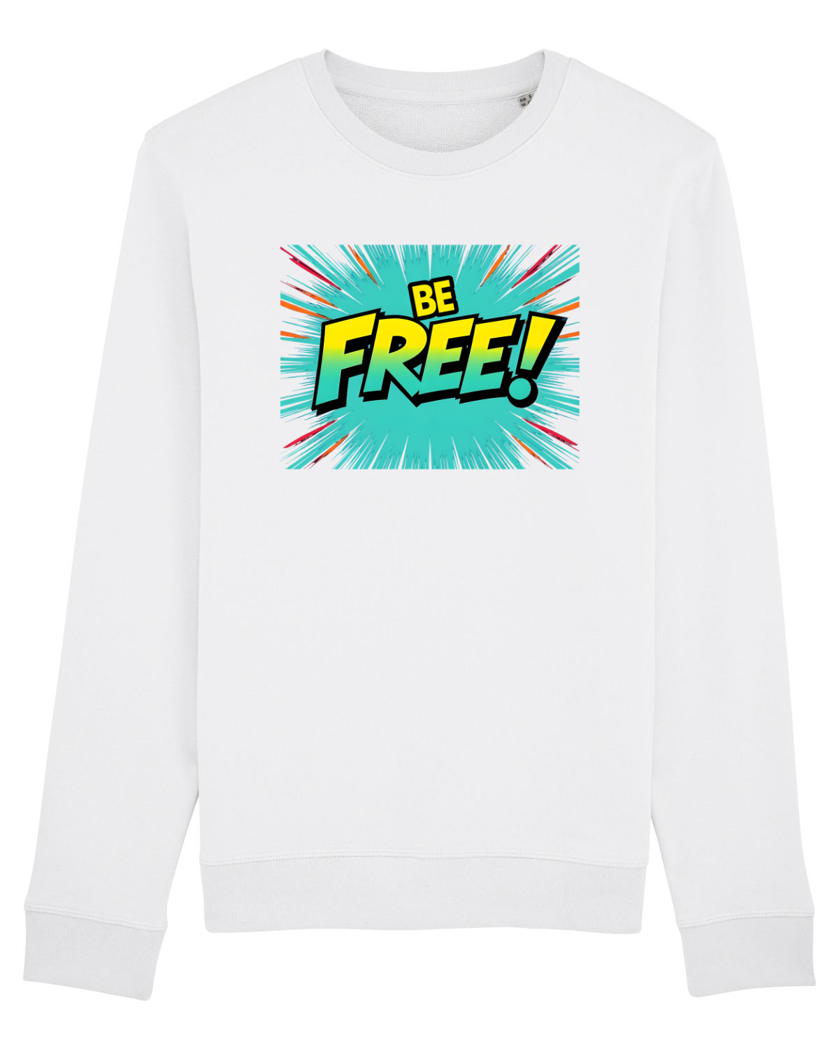 Bluză mânecă lungă Unisex Rise White