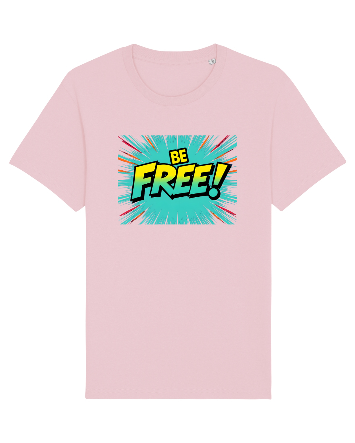 Tricou mânecă scurtă Unisex Rocker Cotton Pink