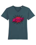 RESPECT! Tricou mânecă scurtă guler V Bărbat Presenter