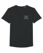 Life is cruel and time feels nothing Tricou mânecă scurtă guler larg Bărbat Skater