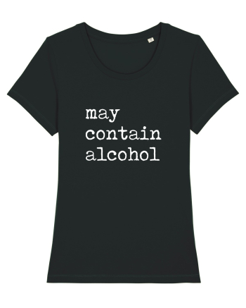 May contain alcohol Black