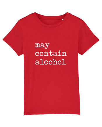 May contain alcohol Red