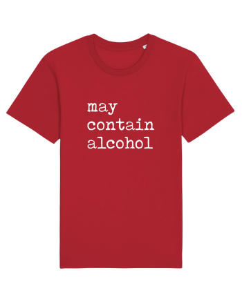 May contain alcohol Red