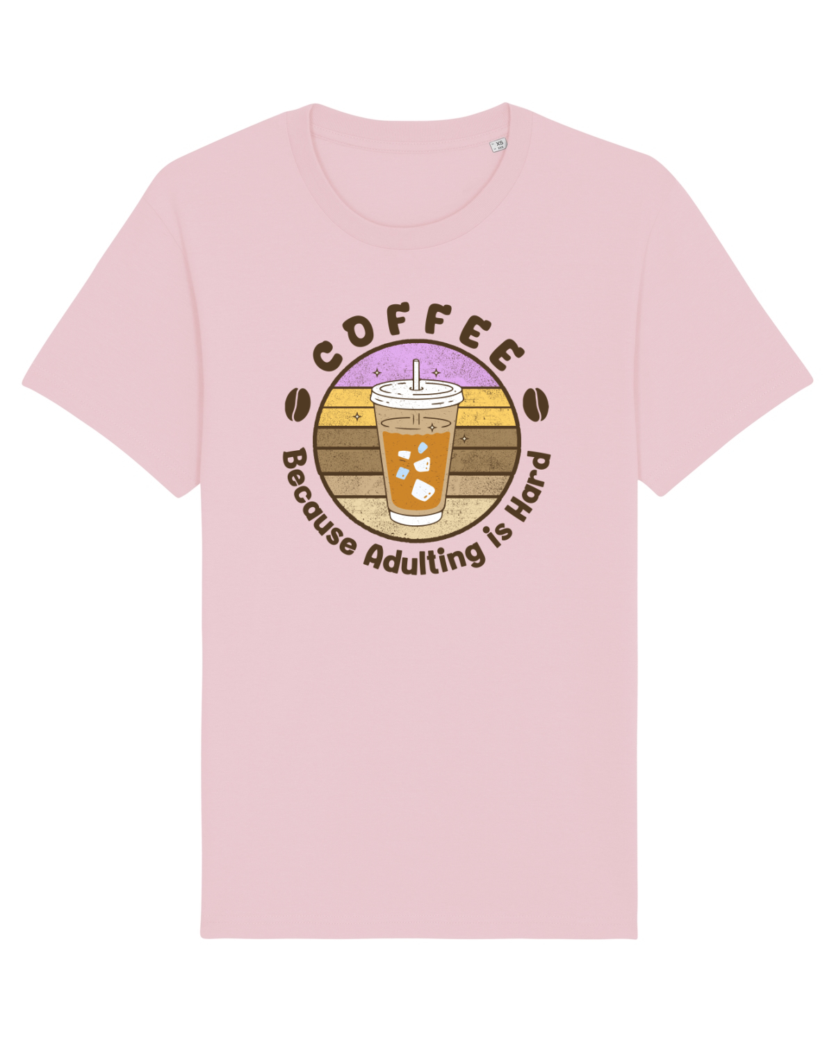 Tricou mânecă scurtă Unisex Rocker Cotton Pink