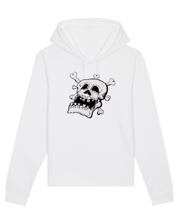 Tired Skull Head White