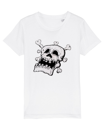 Tired Skull Head White