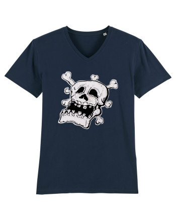 Tired Skull Head French Navy