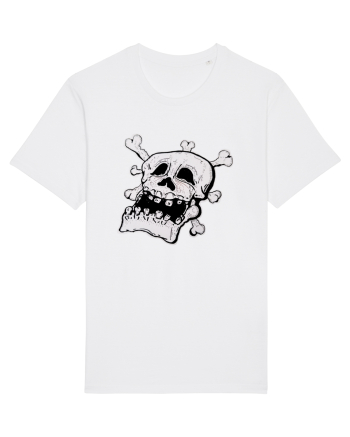 Tired Skull Head Tricou mânecă scurtă Unisex Rocker
