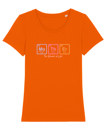 MOTHER periodic table elements  Bright Orange
