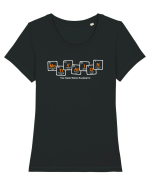 Motivation Tricou mânecă scurtă guler larg fitted Damă Expresser