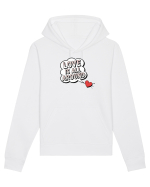  LOVE IS ALL AROUND Iubirea e peste tot Hanorac Unisex Drummer