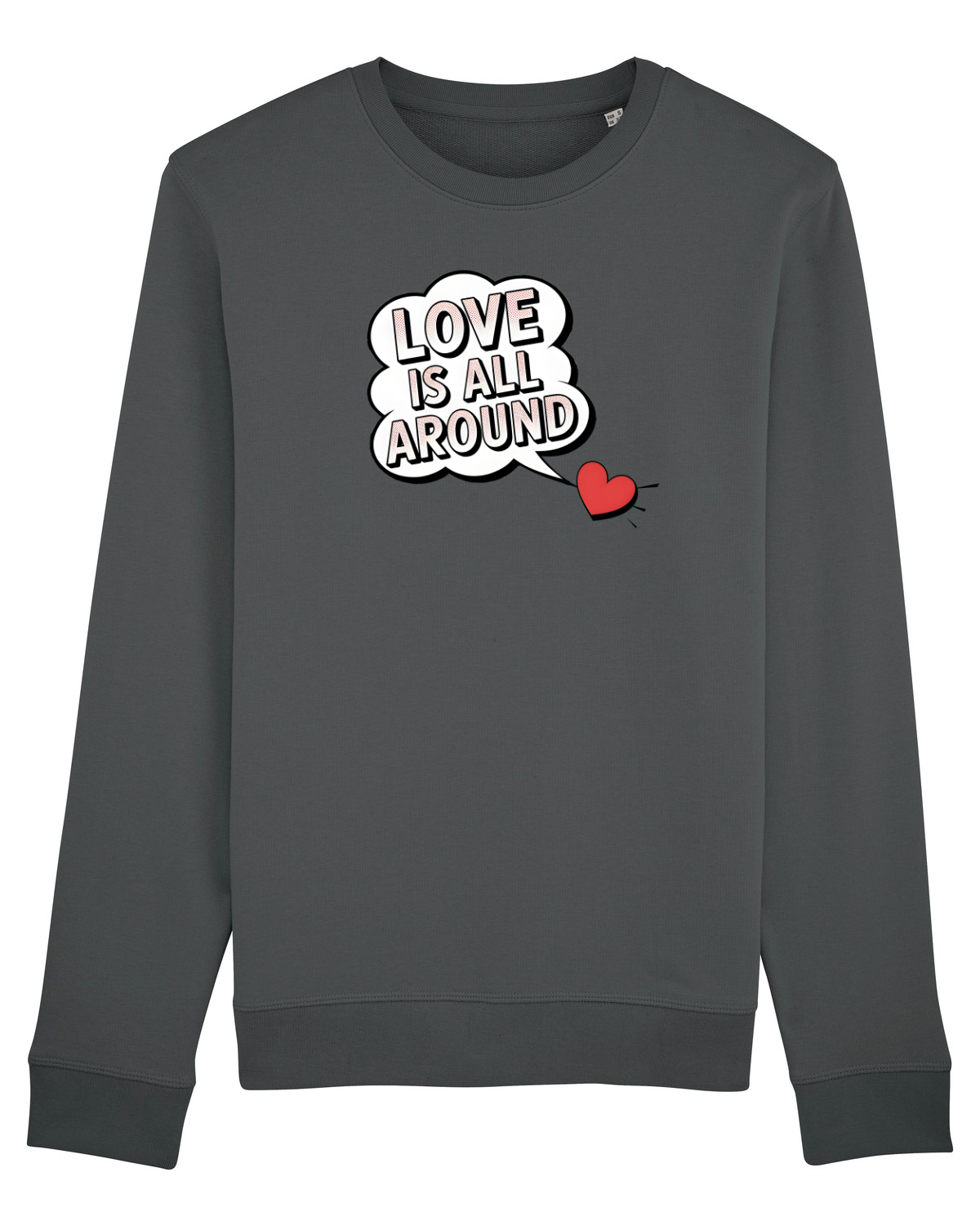 Bluză mânecă lungă Unisex Rise Anthracite