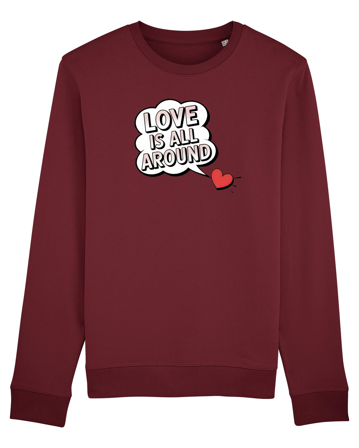 Bluză mânecă lungă Unisex Rise Burgundy