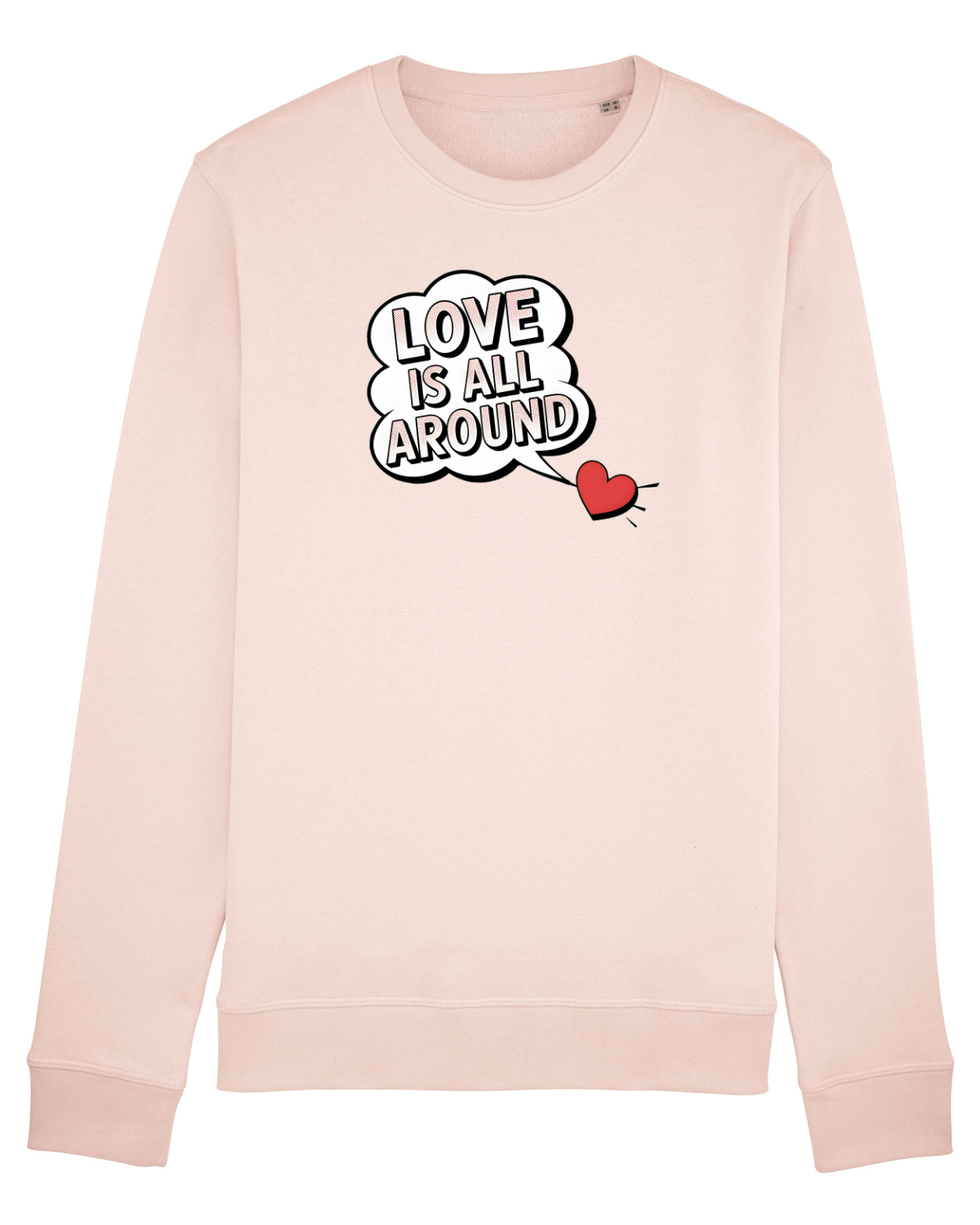 Bluză mânecă lungă Unisex Rise Candy Pink