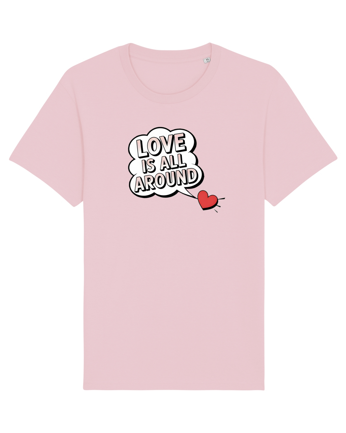 Tricou mânecă scurtă Unisex Rocker Cotton Pink