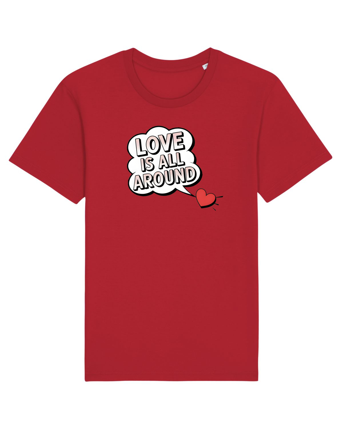 Tricou mânecă scurtă Unisex Rocker Red