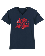  LOVE IS ALL AROUND 2  Iubirea e peste tot Tricou mânecă scurtă guler V Bărbat Presenter