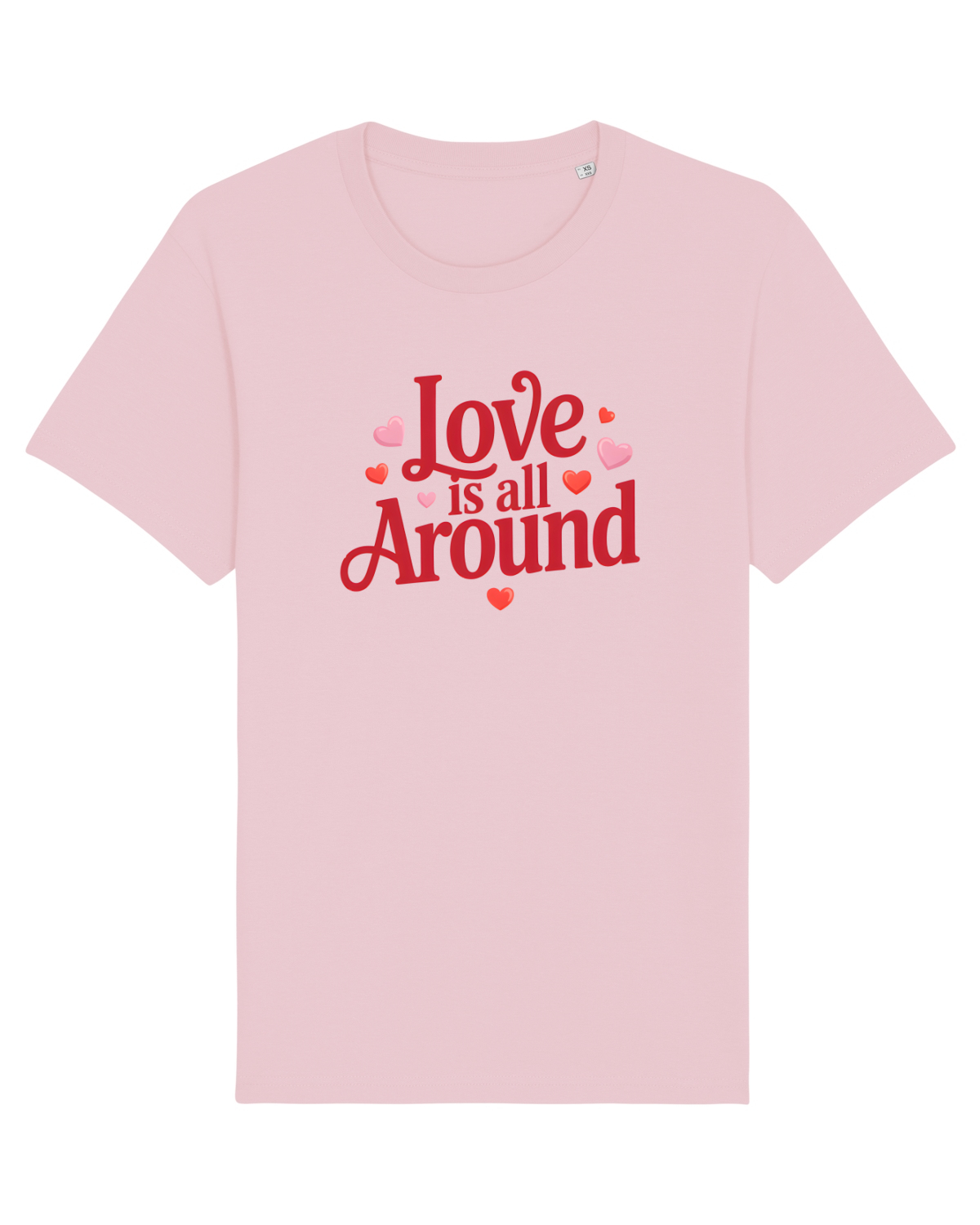 Tricou mânecă scurtă Unisex Rocker Cotton Pink